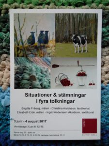 Utställning på Sjöbo konsthall i sommar